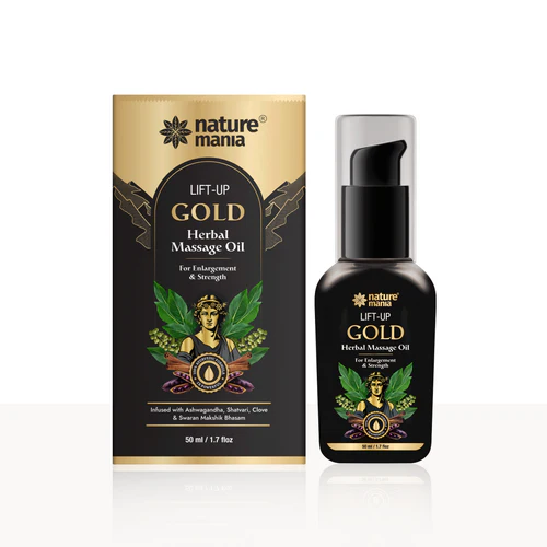Lift-up Gold Herbal Massage Oil For Men (50ml)