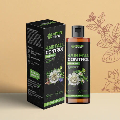 Nature Mania Herbal Hair Oil - 100 ml | Anti Hair fall Ayurvedic Oil