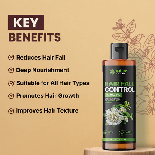 Nature Mania Herbal Hair Oil - 100 ml | Anti Hair fall Ayurvedic Oil